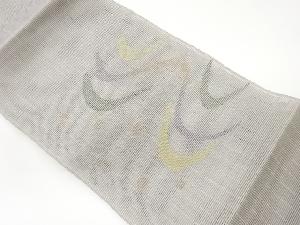 絽曲線模様織出し名古屋帯